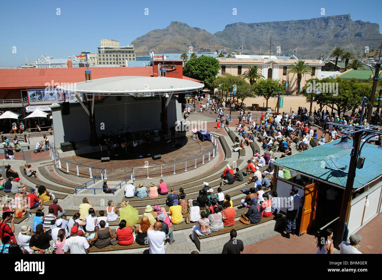 V&A Waterfront Cape Town South Africa the Amphitheatre live