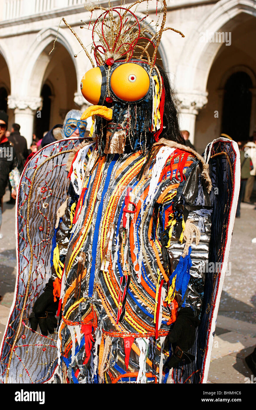 Exotic mask in Venice. Stock Photo