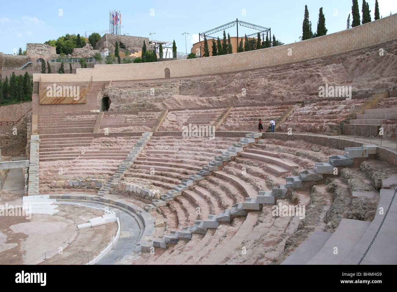 Cartagena's Roman Amphitheatre, Murcia Spain Stock Photo