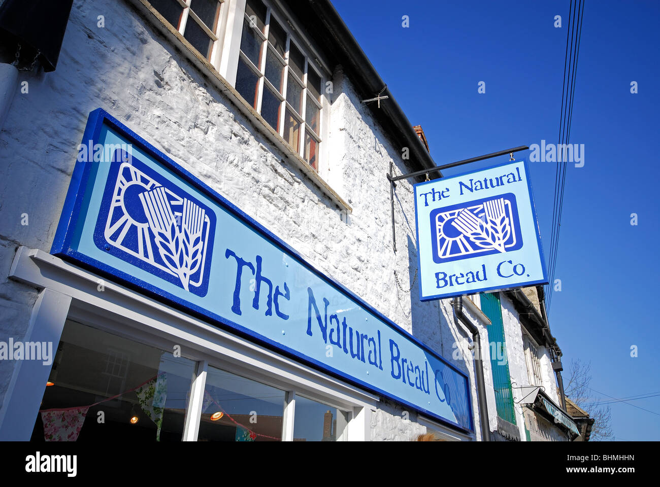 OXFORDSHIRE, UK. The Natural Bread Co shop in the village of Eynsham