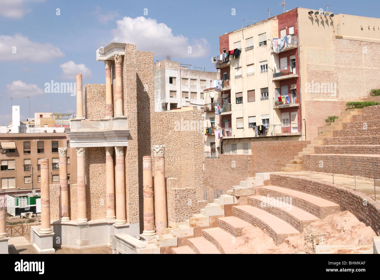 Cartagena's Roman Amphitheatre, Murcia Spain Stock Photo