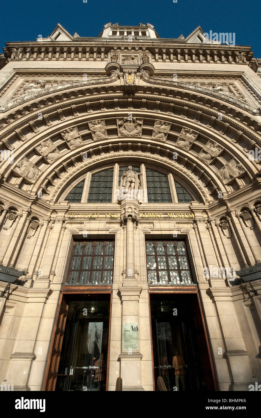 Front entrance of the Victoria and Albert Museum. London, 2012