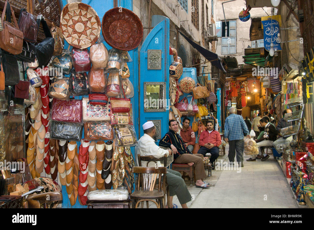 Khan el Khalili Bazaar Cairo, Egypt Stock Photo