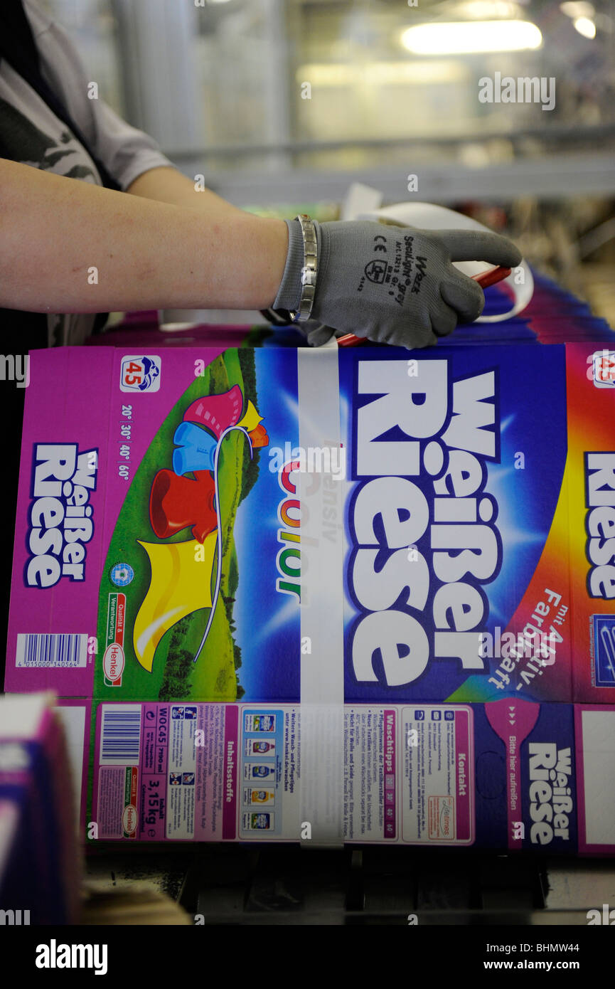 Henkel AG & Co. KGaA in Duesseldorf, germany. The assembly belt with