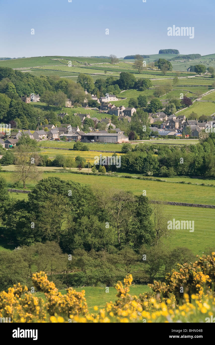 A view of Hartington, Peak District, Derbyshire, England Stock Photo