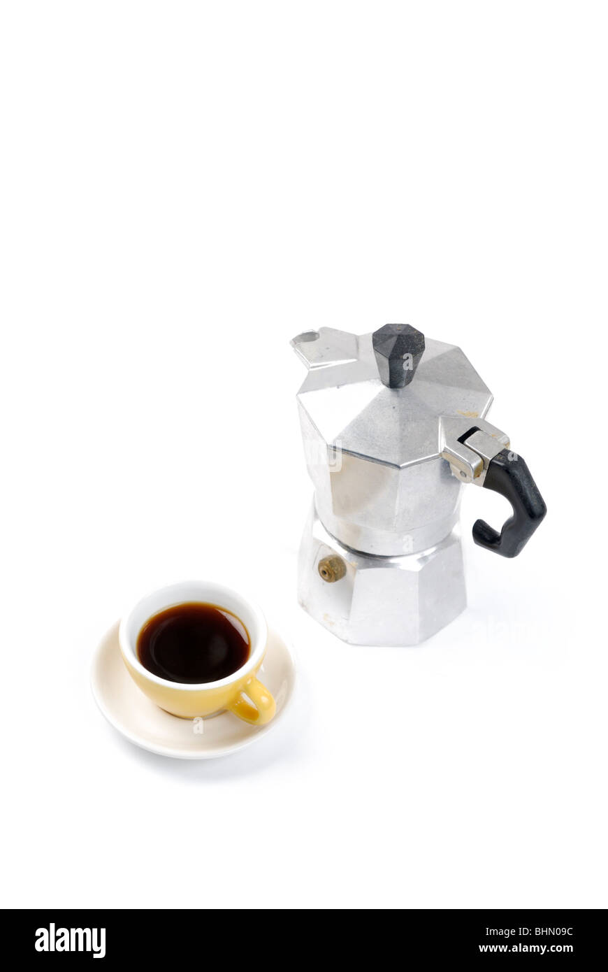 The Italian coffee maker (mocha coffee maker) - greca, macchinetta Stock  Photo - Alamy