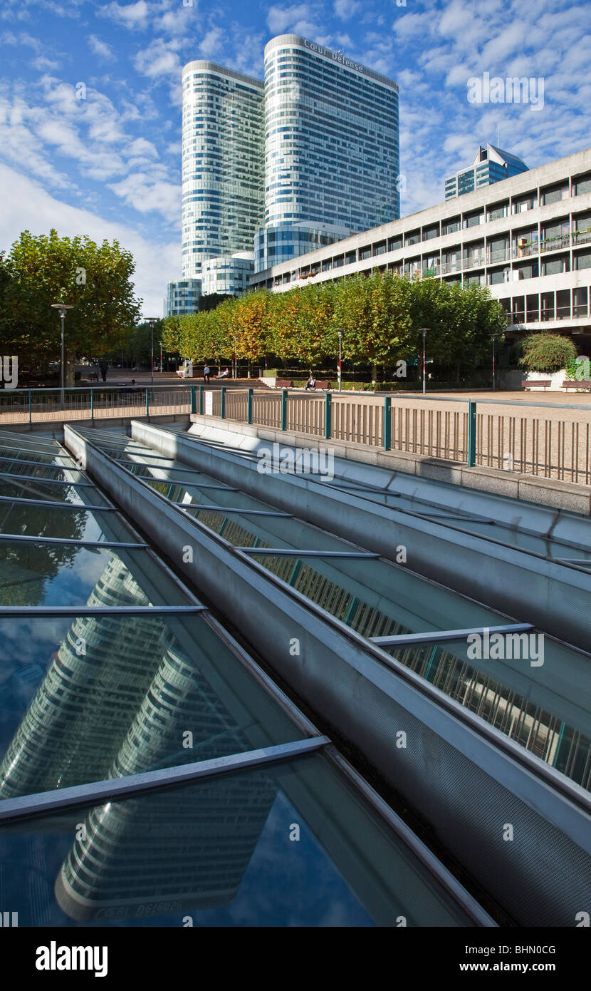 France,Paris,modern architectures of La Defense area Stock Photo