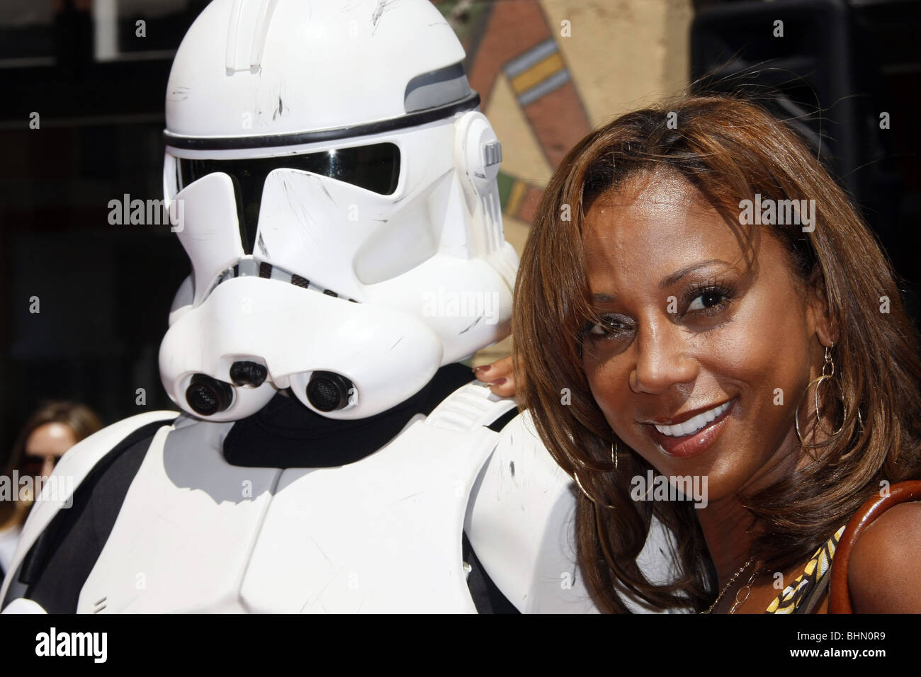 HOLLY ROBINSON PEETE STORM TROOPER STAR WARS: THE CLONE WARS U.S. PREMIERE HOLLYWOOD LOS ANGELES  USA 10 August 2008 Stock Photo
