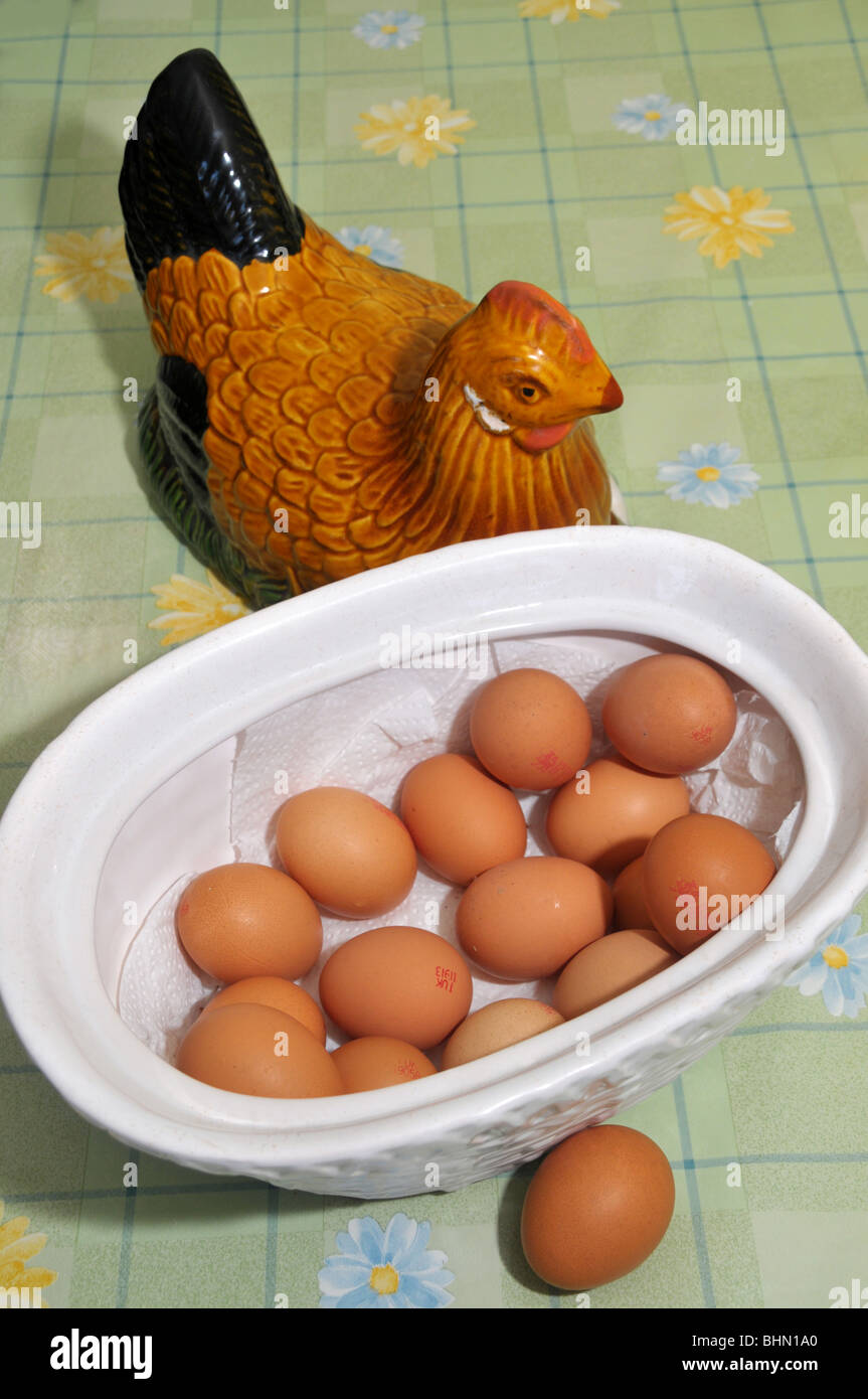 Pottery chicken egg container hires stock photography and images Alamy