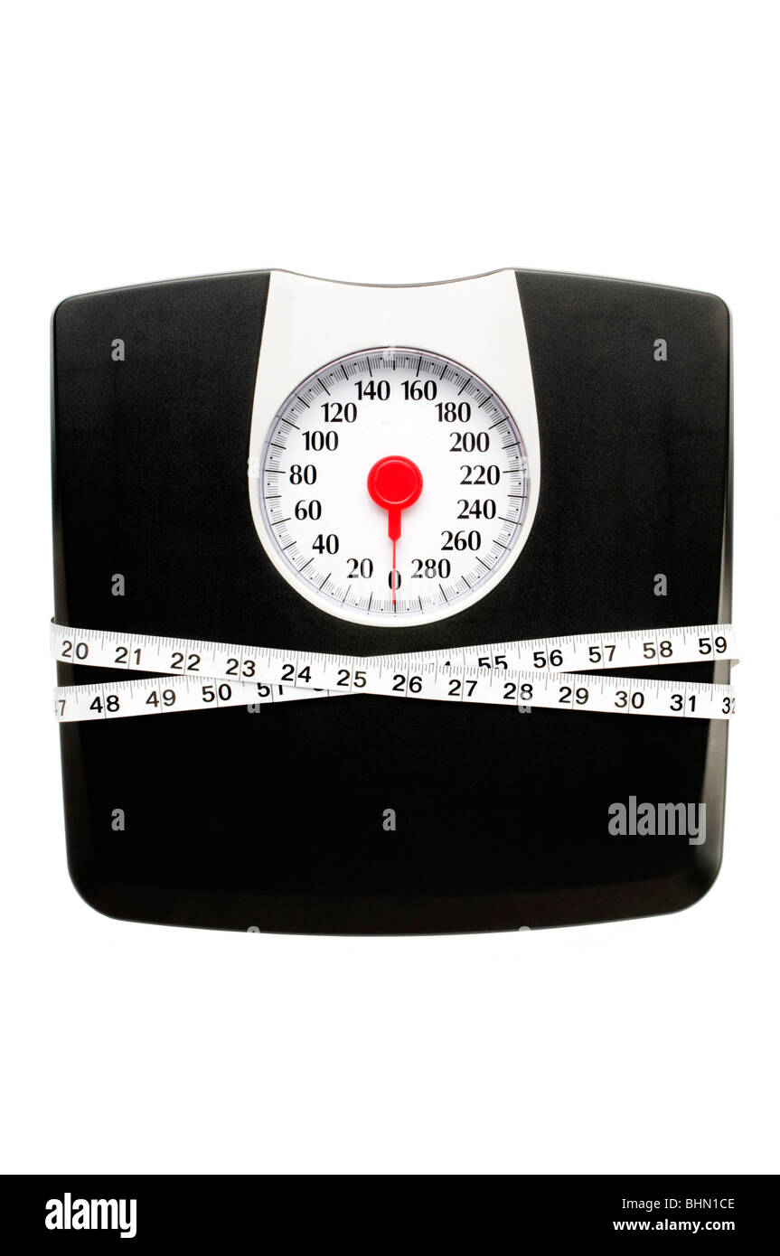 weight scale Stock Photo