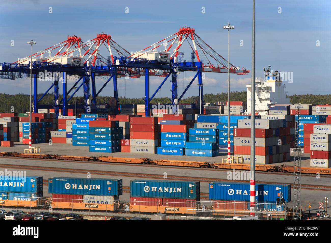 Fairview Container Terminal, Prince Rupert, BC Stock Photo Alamy