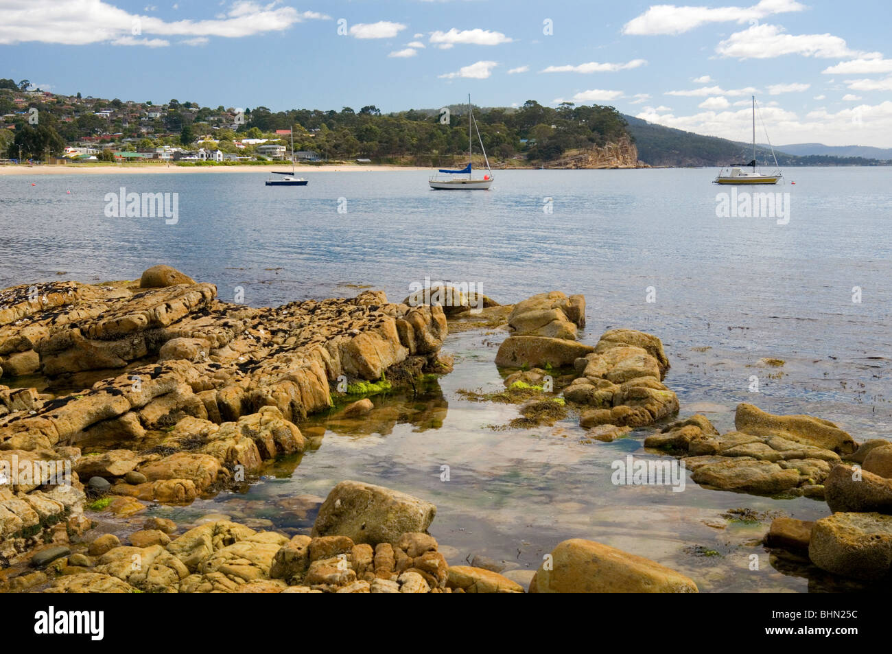 Blackmans Bay on the Derwent Estuary outside Hobart, Tasmania, Australia Stock Photo