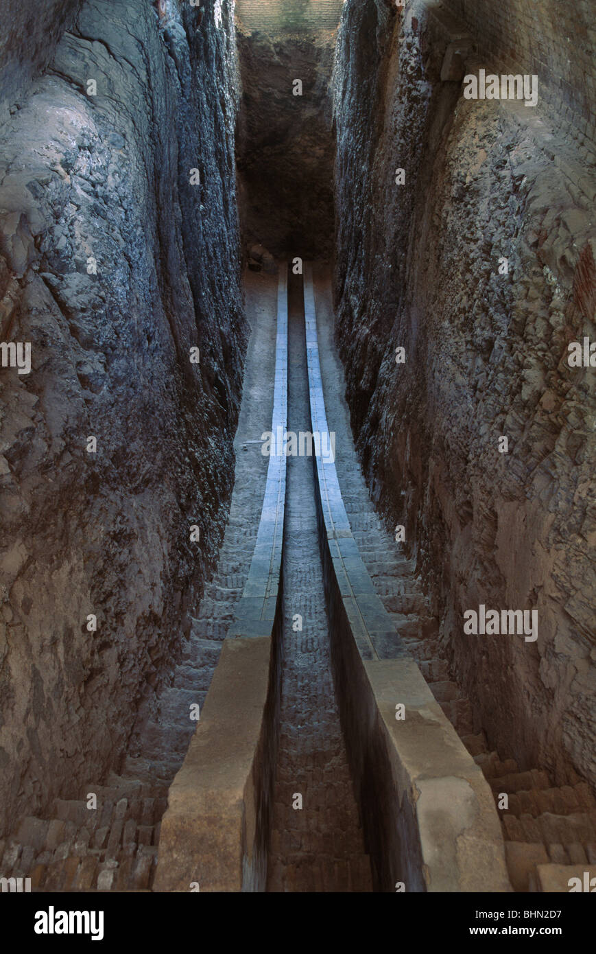 Ancient Observatory, Samarkand, Uzbekistan Stock Photo