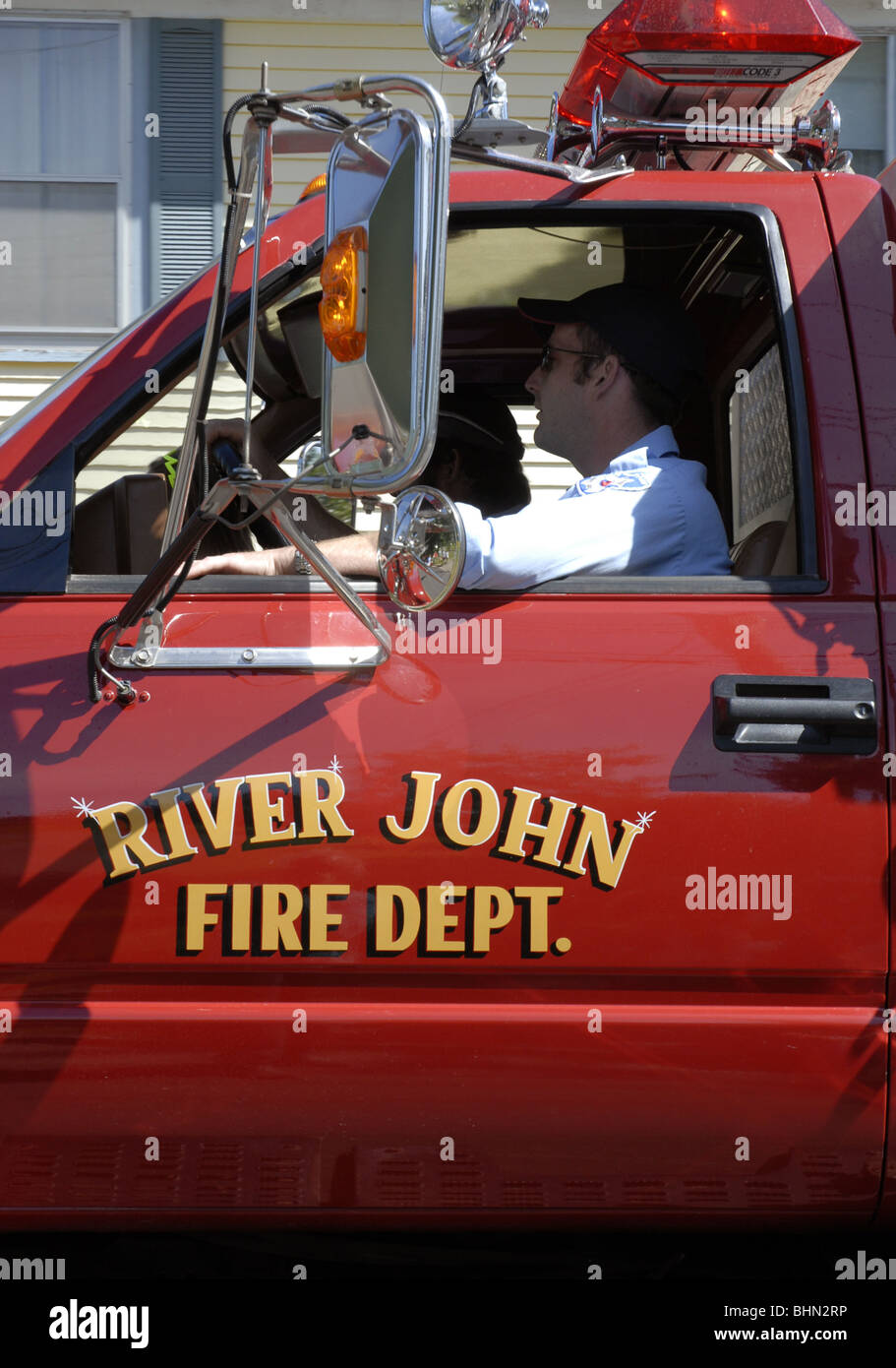 Fire truck, Nova Scotia, Canada Stock Photo Alamy