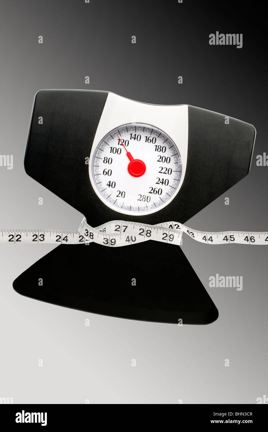 weight scale Stock Photo
