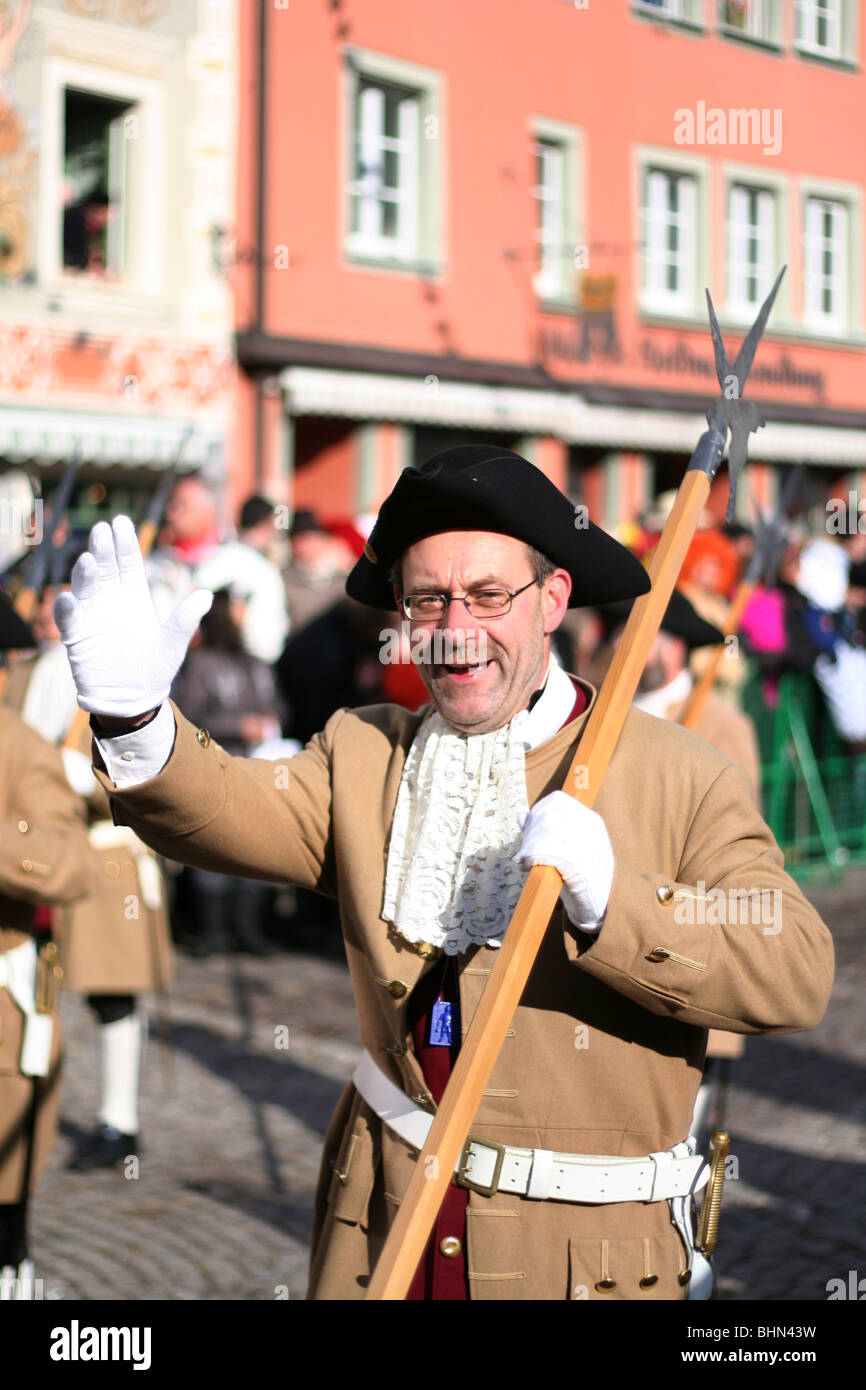 Swabian-Alemannic carnival 'Fasnet' in Villingen, South Germany Stock Photo