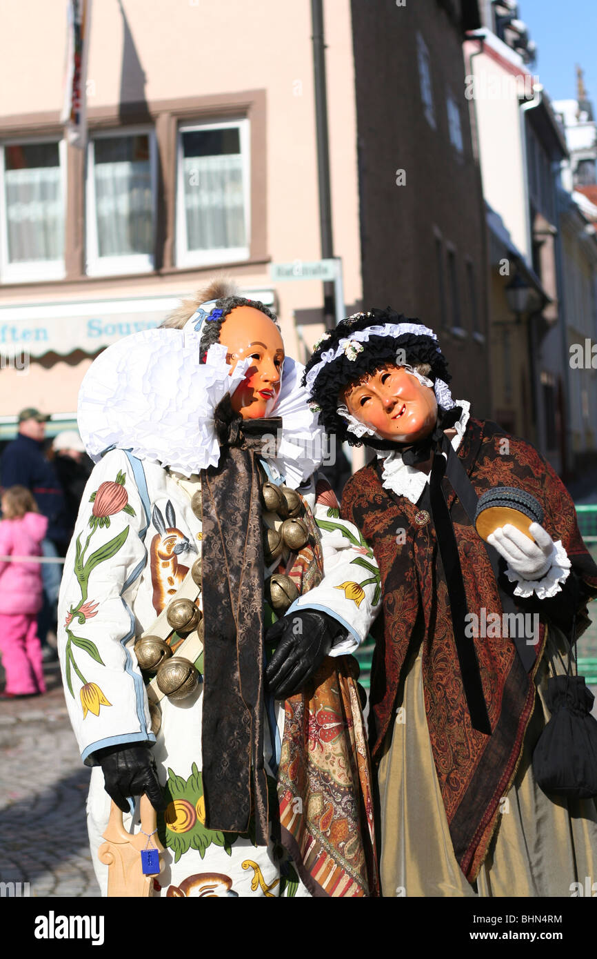 Swabian-Alemannic carnival 'Fasnet' in Villingen, South Germany Stock Photo