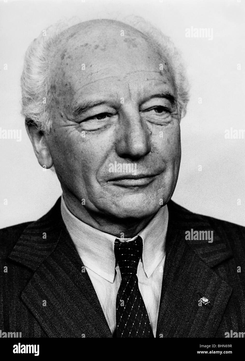 Scheel, Walter, 8.7.1919 - 24.8.2016, German politician (FDP), portrait, late 1970, Stock Photo
