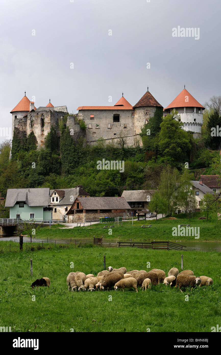 Zuzemberk,castle,13th-15th century,Krka River Valley,Slovenia Stock