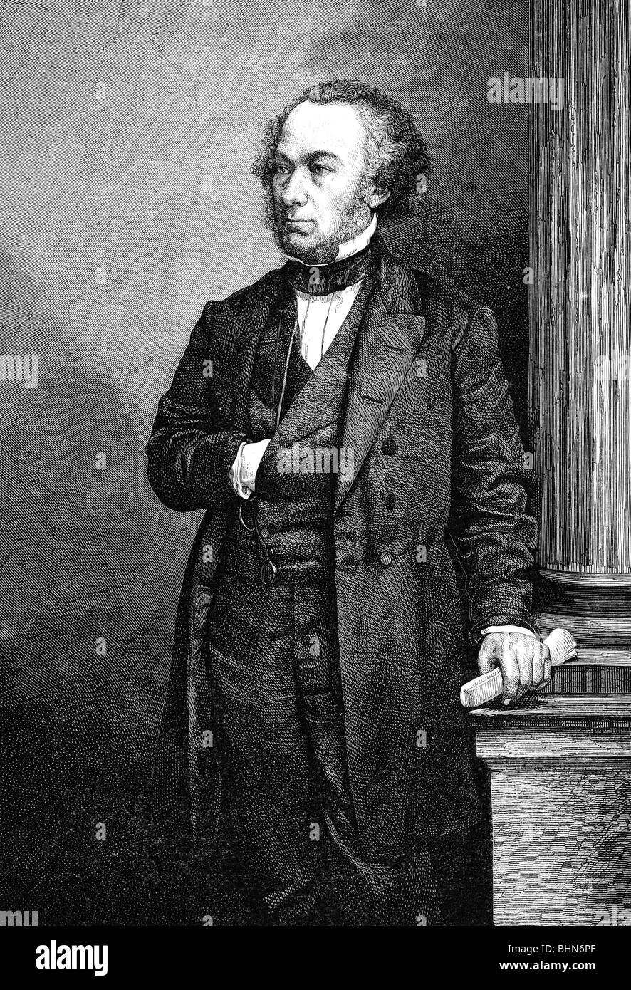Cobden, Richard, 3.6.1804 - 2.4.1865, English businessman, half length, wood engraving after photo, circa 1865, , Stock Photo