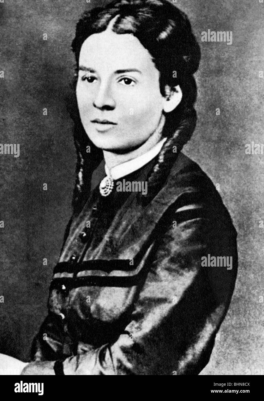 Marx, Jenny, 12.2.1814 - 2.12.1881, German socialist, half length, circa 1850, , Stock Photo