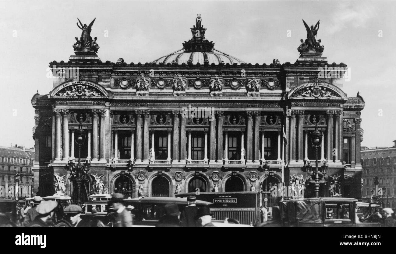 geography / travel, France, Paris, opera house, exterior view, circa 1930, Stock Photo