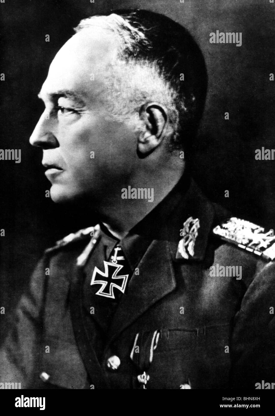 Antonescu, Ion, 2.6.1882 - 1.6.1945, Romanian marshal, statesman since 6.9.1940, portrait, side view, circa 1942, Stock Photo
