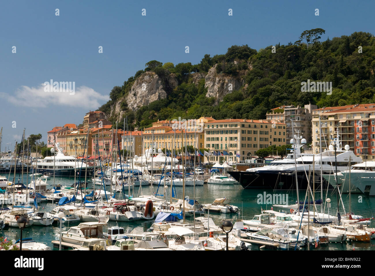 geography / travel, France, Provence, Cote d Azur,  Nice, marina, Bassin Lympia, Additional-Rights-Clearance-Info-Not-Available Stock Photo