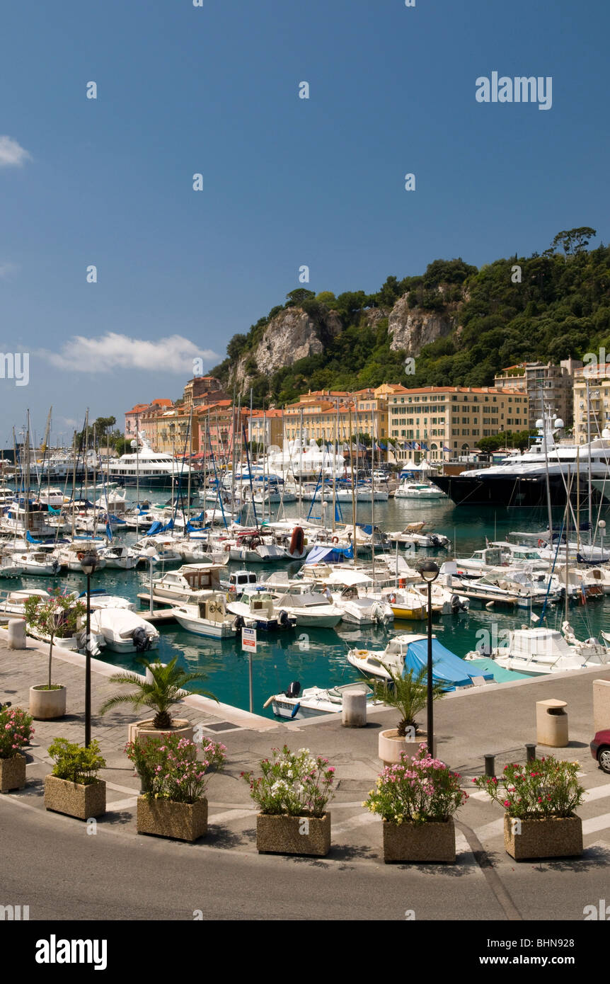 geography / travel, France, Provence, Cote d Azur,  Nice, marina, Bassin Lympia, Additional-Rights-Clearance-Info-Not-Available Stock Photo