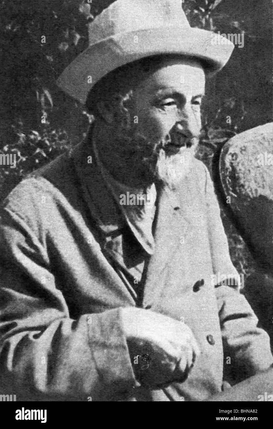 Tsiolkovskii, Konstantin Eduardovich, 17.9.1857 - 19.9.1935, Russian physicist, mathematician, pioneer of the astronautic theory, half length, circa 1900, Stock Photo