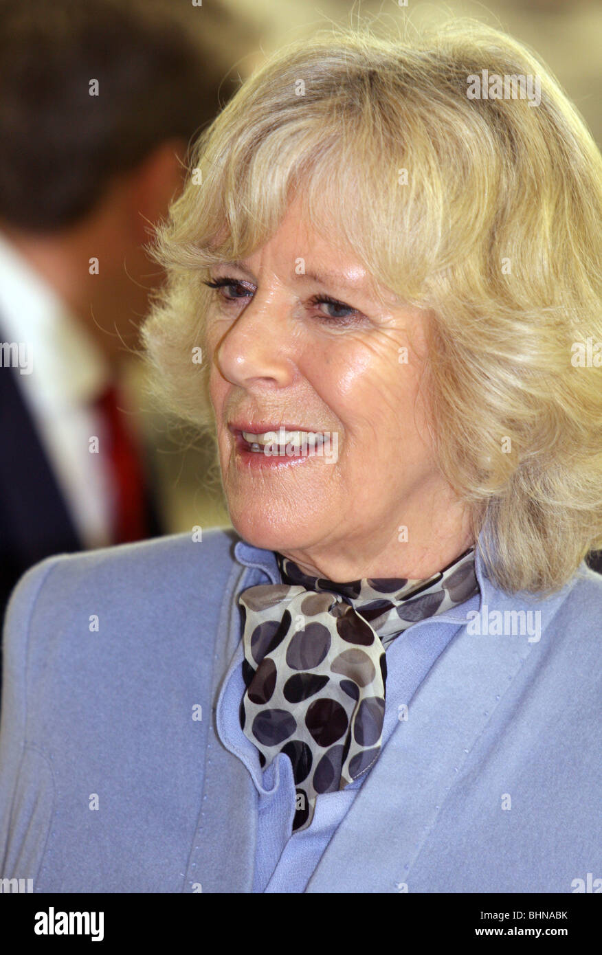 Camilla  The Duchess of Cornwall,broken her left leg while hill-walking in Scotland,Birkhall Stock Photo