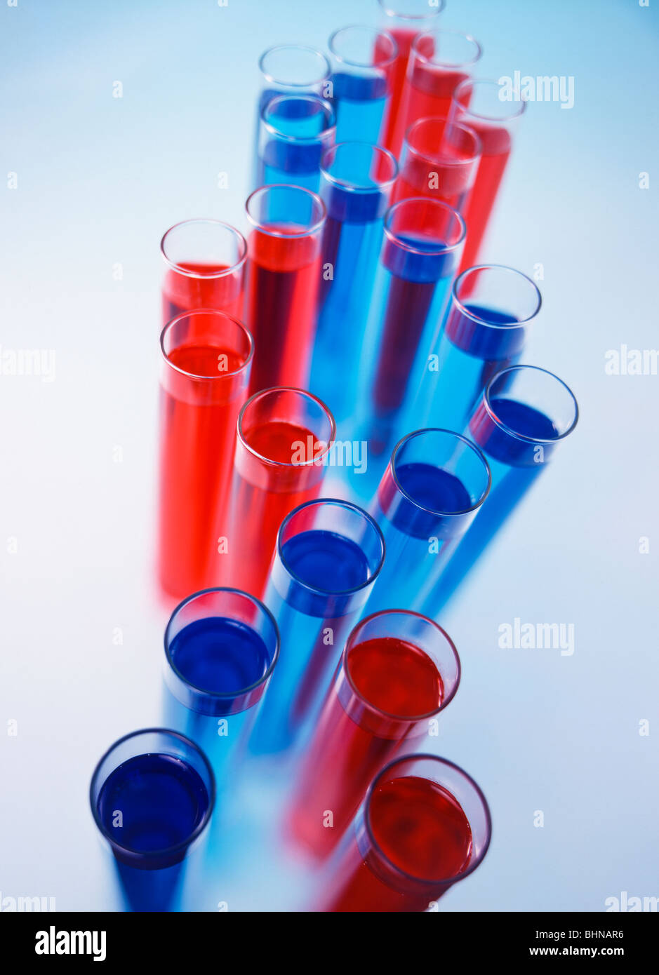 Test Tubes with liquid Stock Photo