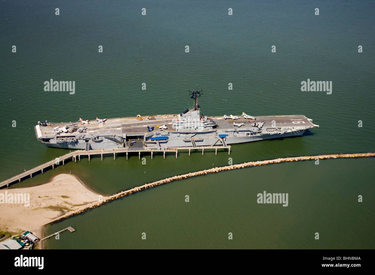 The USS Lexington at Corpus Christi Stock Photo Alamy