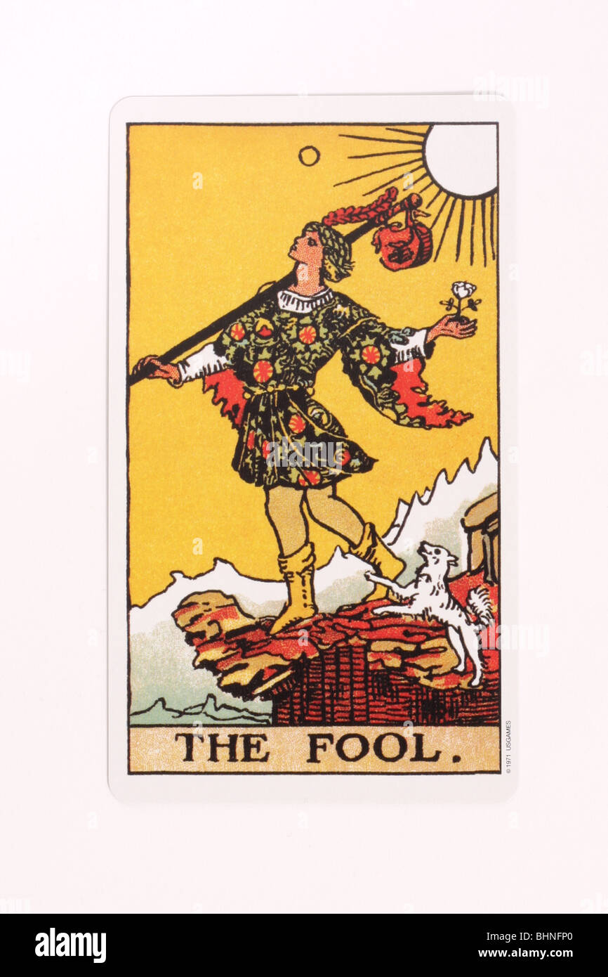 The Fool Tarot Card Stock Photo Alamy The Fool Tarot Card Stock Photo Alamy