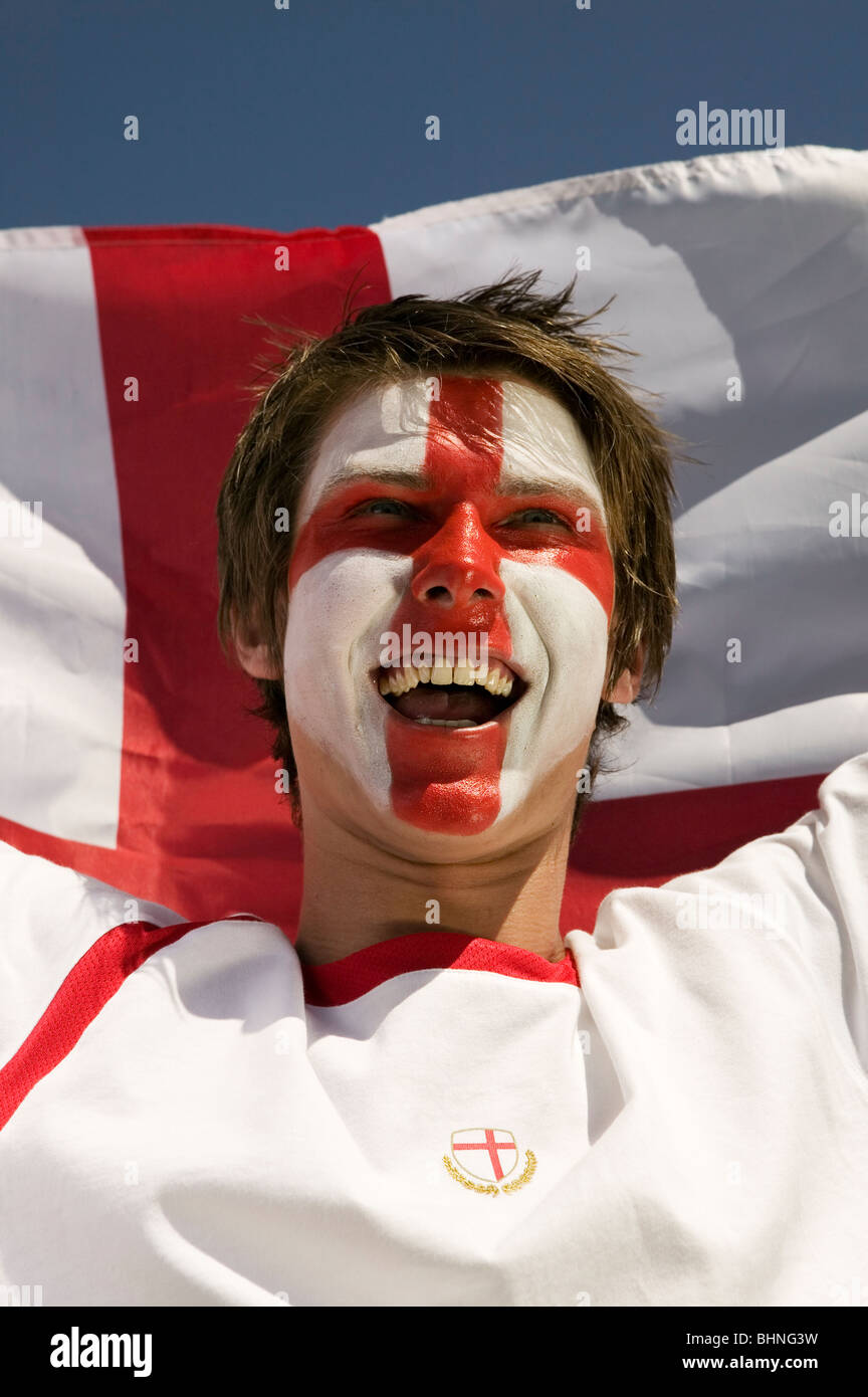 St. George Flagge Afro Perücke – England Fußball Fan Zubehör Für WM 2022
