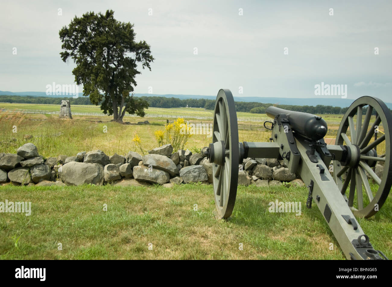 Picture of the Bloody Angle of Pickett's Charge at Gettysburg National