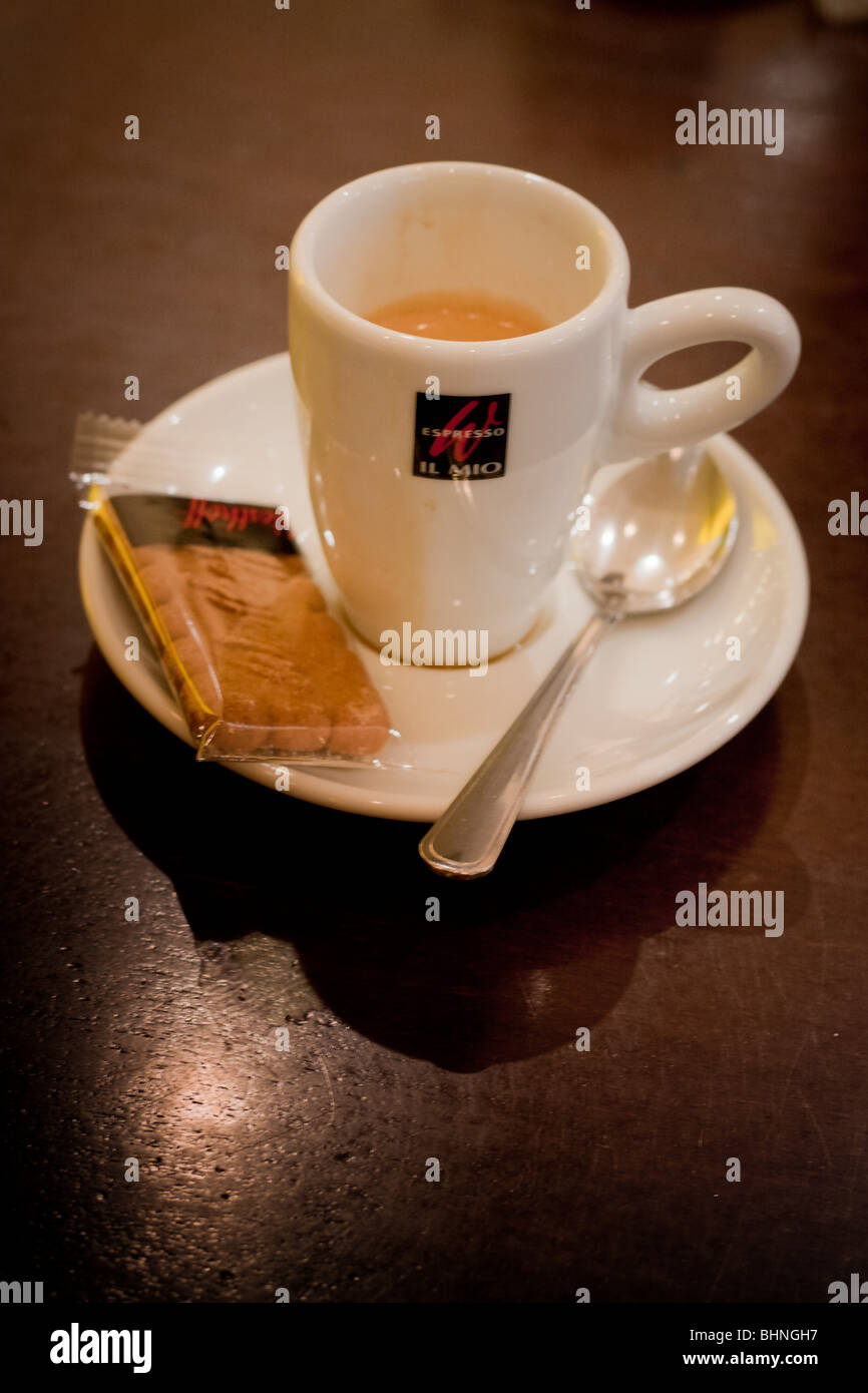 Detail of an espresso cup Stock Photo