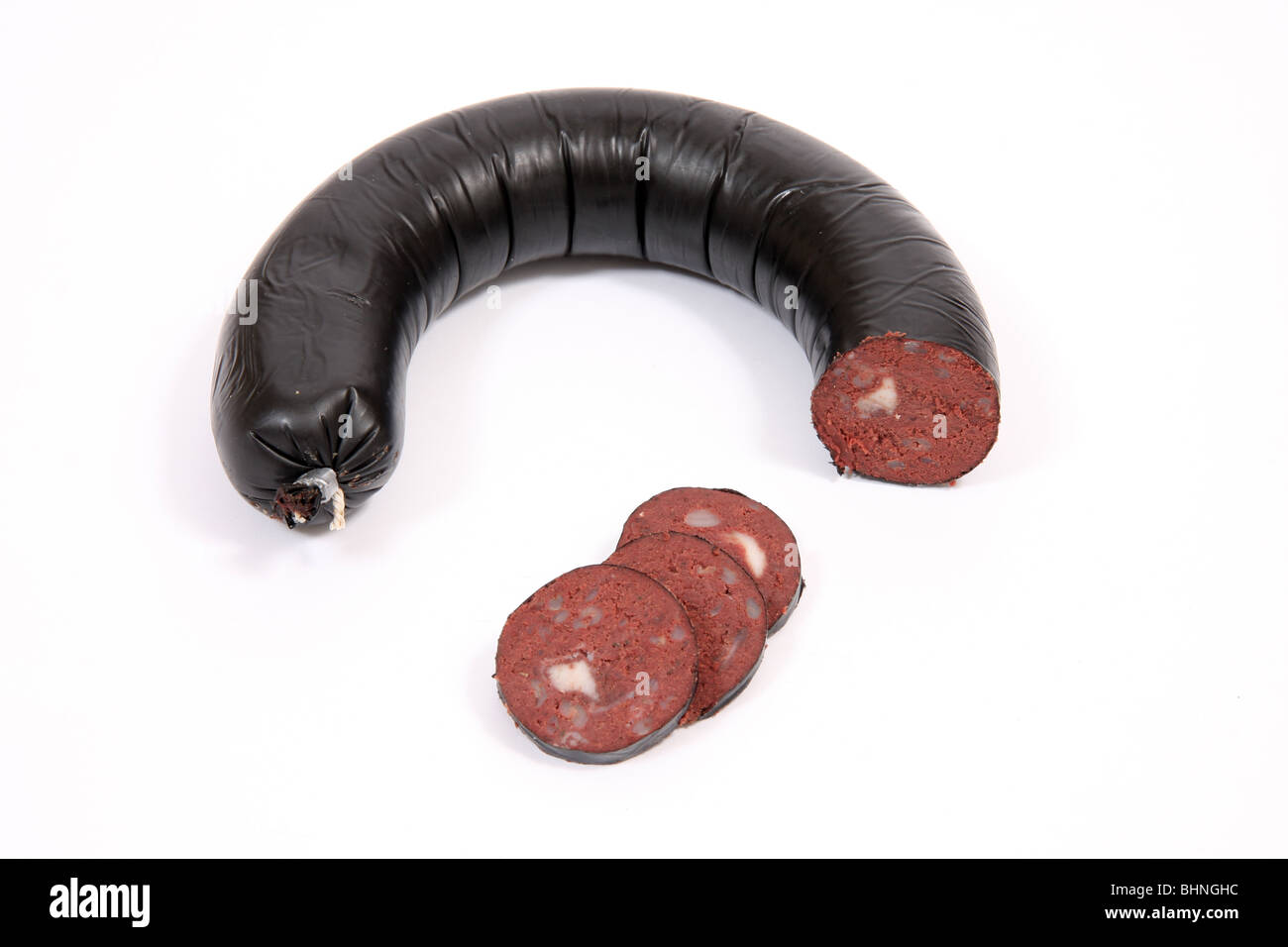 English black pudding Stock Photo Alamy