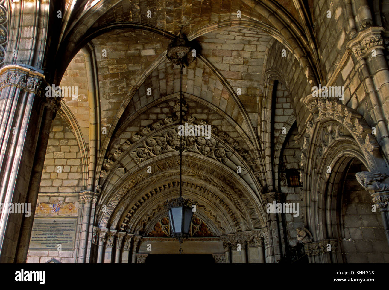 Cloister Vaulted Ceiling Cathedral Of The Holy Cross And Saint