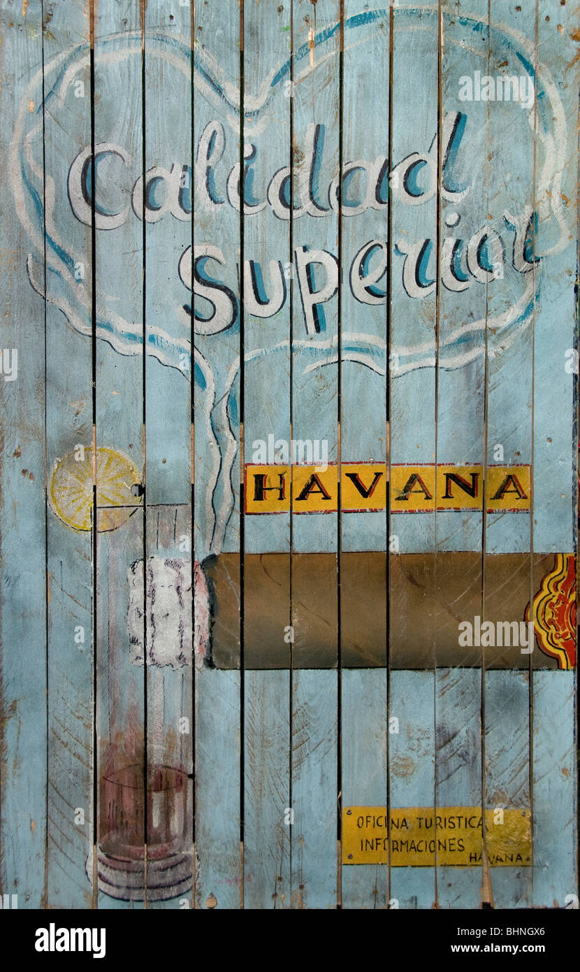 Havana Cigar Cuba Cuban market  Bar Pub Restaurant Stock Photo