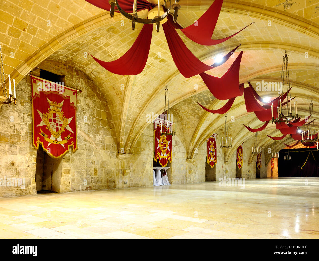 Knights Hospitallers, Sacra Infermeria, Valletta Stock Photo