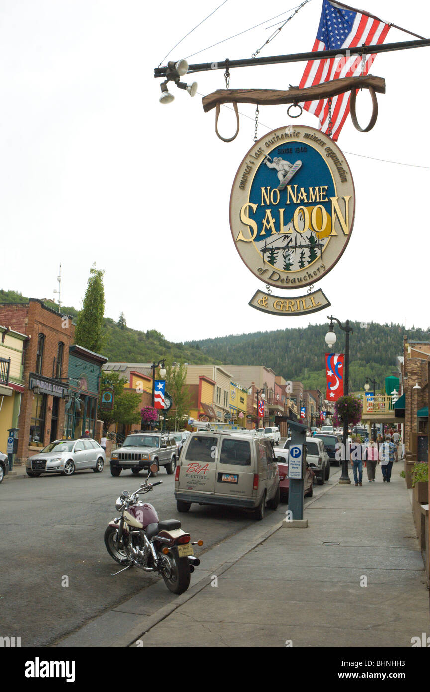 Main Street, Park City, Utah Stock Photo