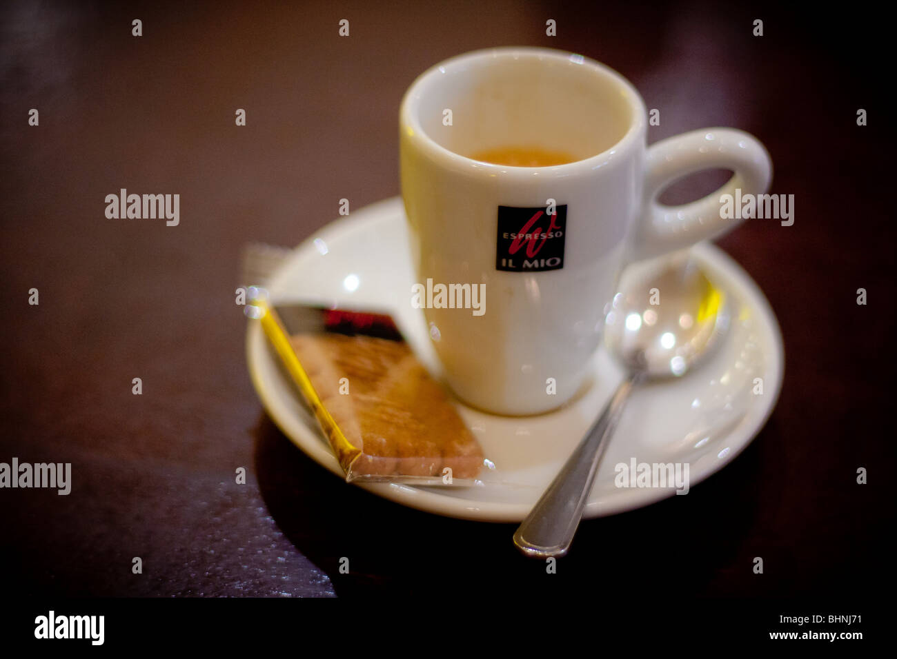 Detail of an espresso cup Stock Photo