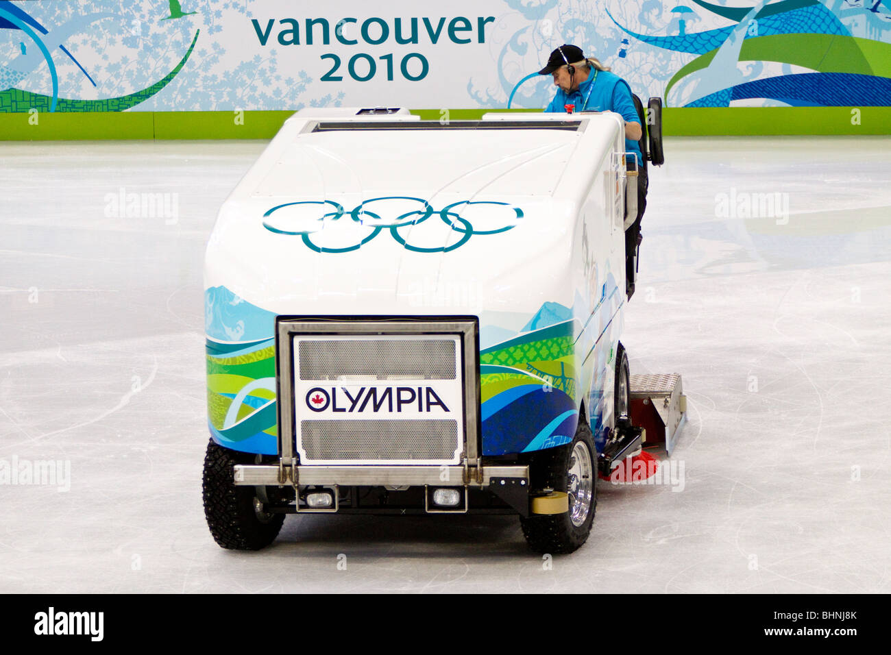 Ice resurfacing machine at the Figure Skating Men's Free at the 2010