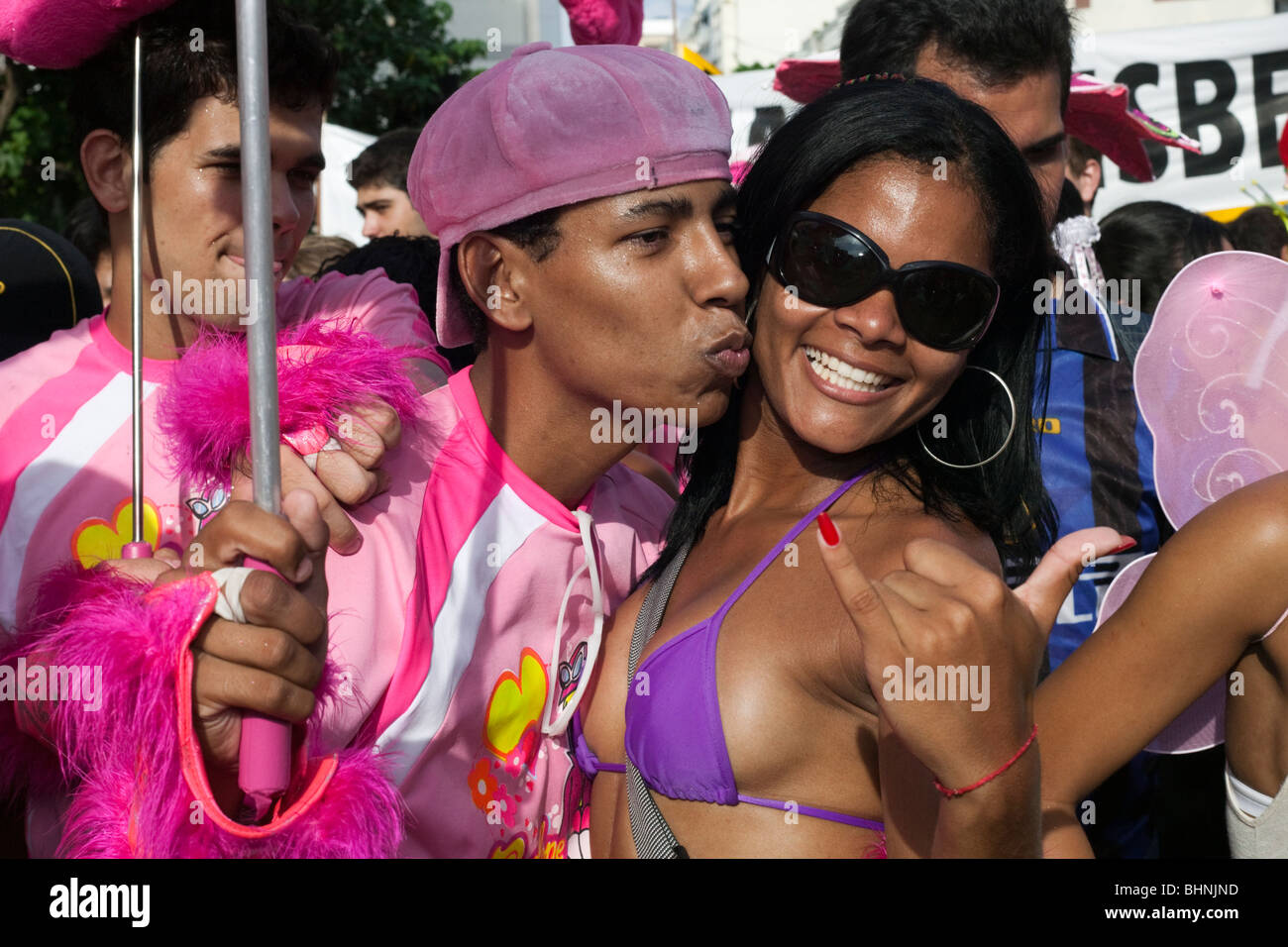 Banda de Ipanema Parade during Carnival in Rio celebrations Stock Photo