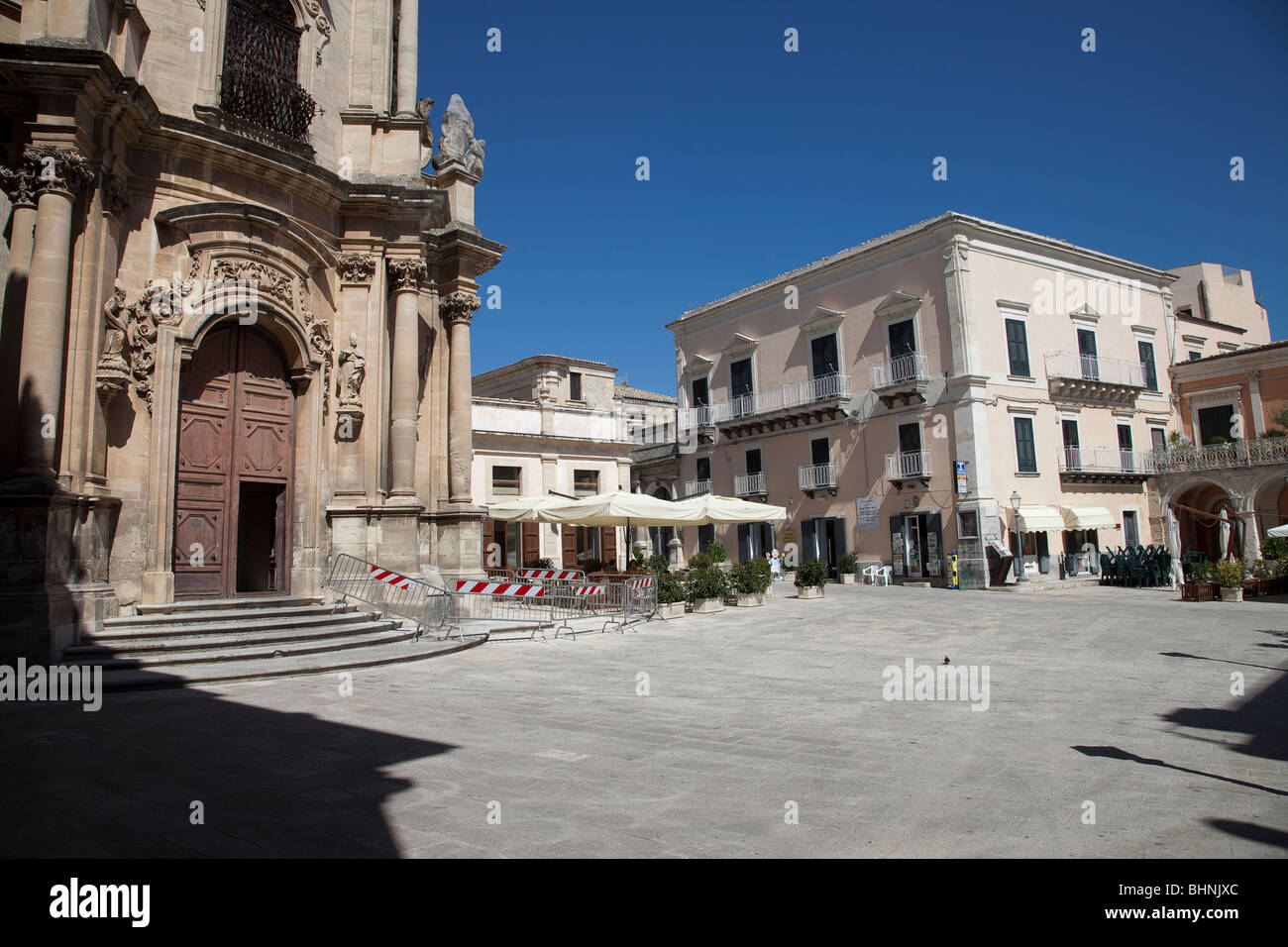 The Chiesa San Giuseppe, and Plazza, Ibla Ragusa, Sicily Stock Photo