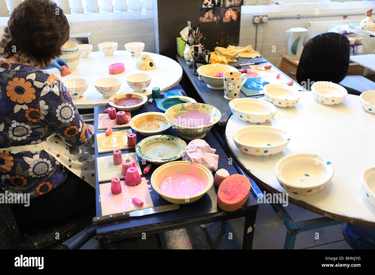 Emma Bridgewater,pottery,Stoke on Trent,polka dot Stock Photo Alamy