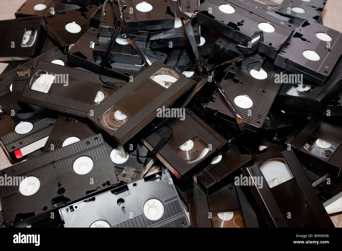 VHS Tapes old technology Stock Photo Alamy