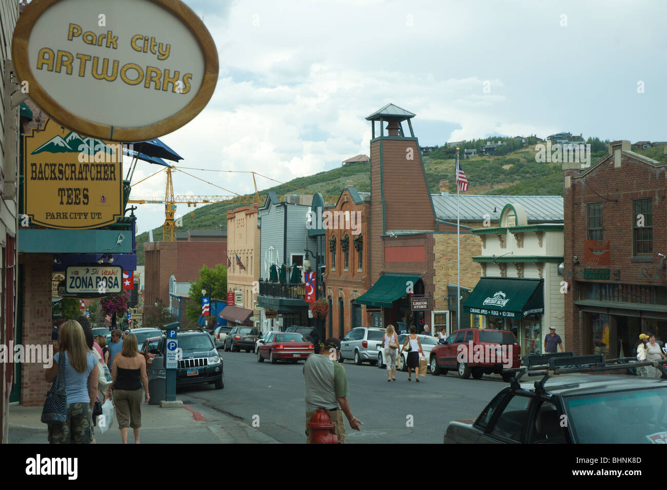 Main Street, Park City, Utah Stock Photo