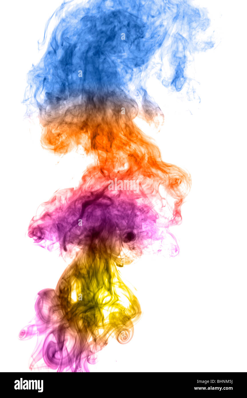 object on white abstract Smoke close up Stock Photo Alamy